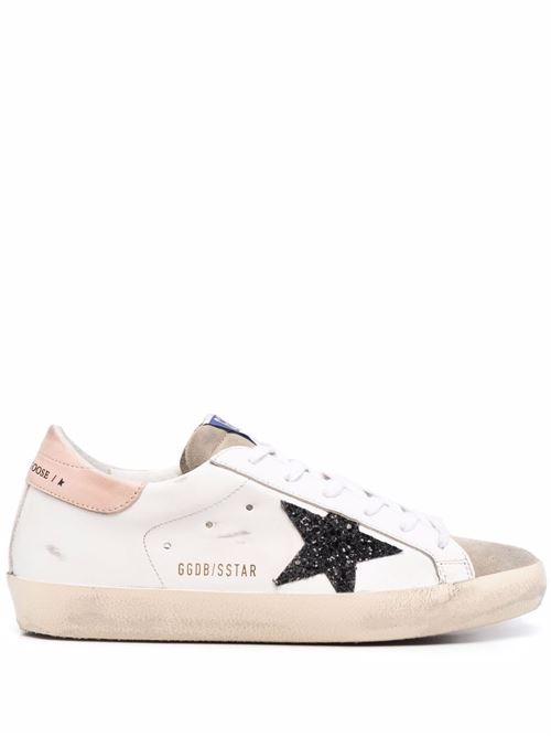 Super Star Sneakers with Glitter Star GOLDEN GOOSE | GWF00101F00271481579